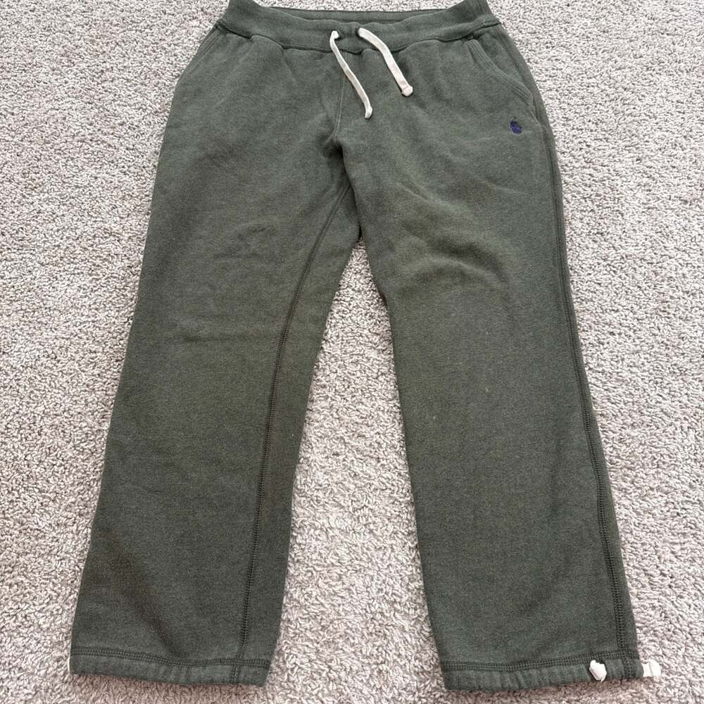 Polo Ralph Lauren Womens Small Olive Pony Logo Straight Leg Sweatpants EUC